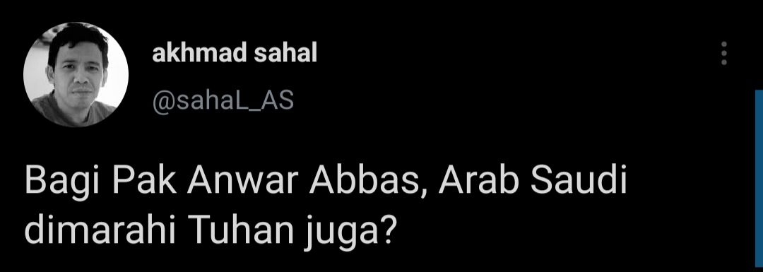 Akhmad Sahal atau Gus Sahal menanggapi pernyataan Anwar Abbas yang sebut Tuhan akan marah jika masjid ditutup saat PPKM Darurat.