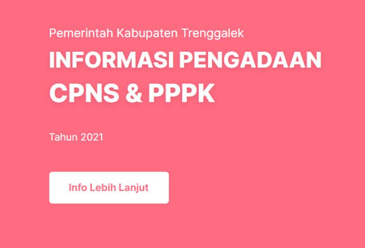 Link Pdf Formasi Cpns Dan Pppk 2021 Di Trenggalek Dibuka 973 Lowongan Trenggalekpedia