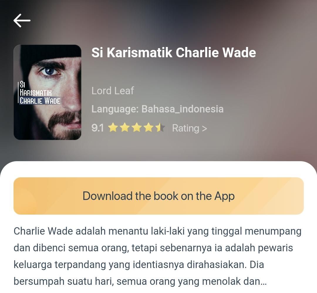 Karismatik charlie wade bahasa indonesia