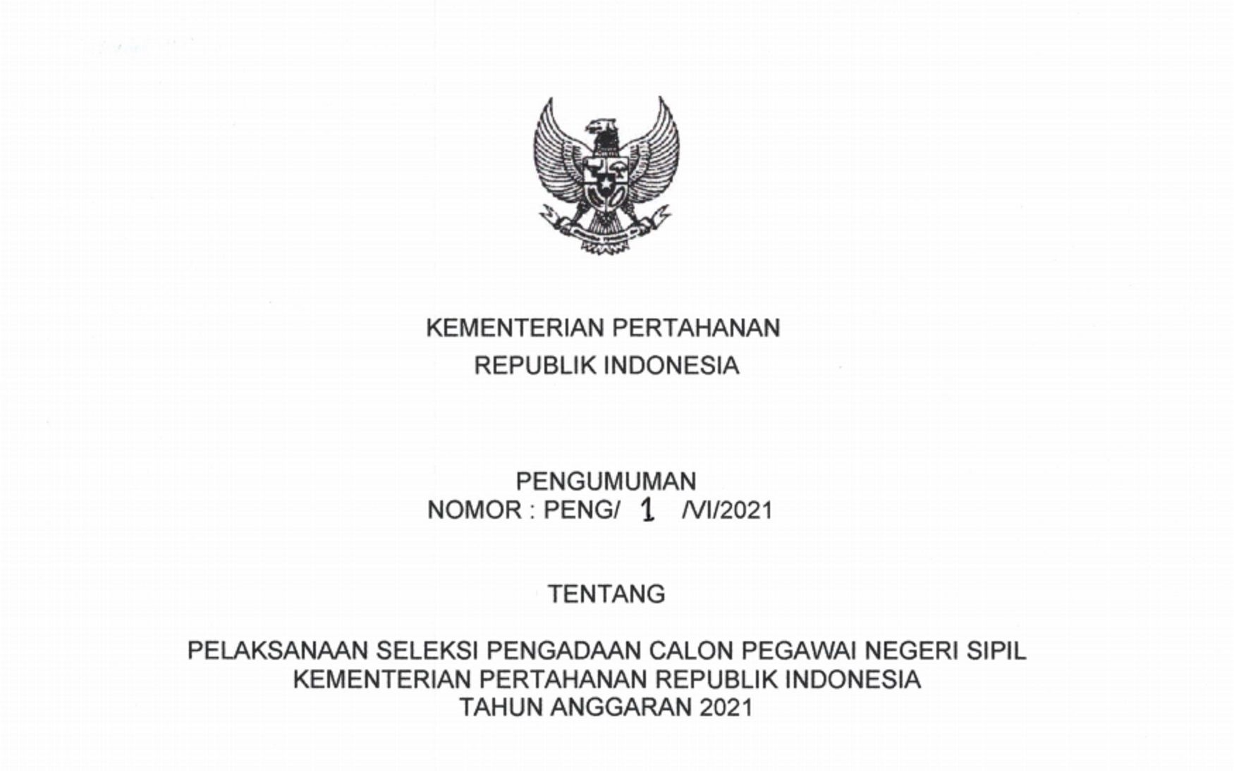 Format Surat Pernyataan CPNS 2021 dan Contoh Surat Lamaran Kementerian