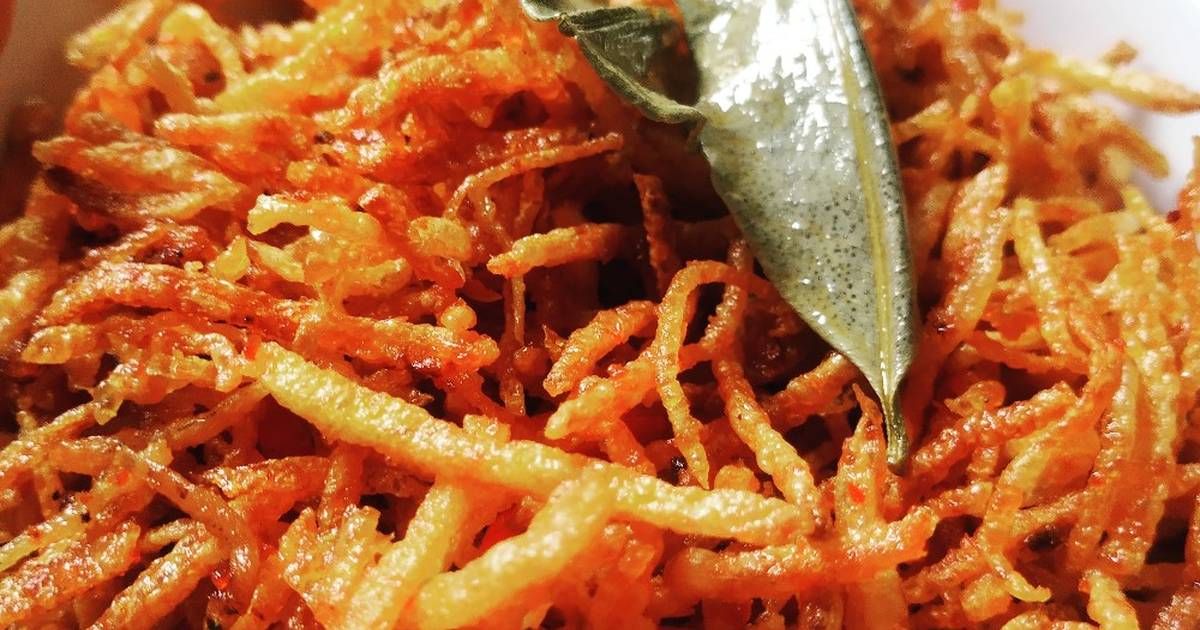 Cara Membuat Kentang Mustofa Pedas Manis Alias Kering Kentang Balado Bumbu Asli Kalbar Terkini