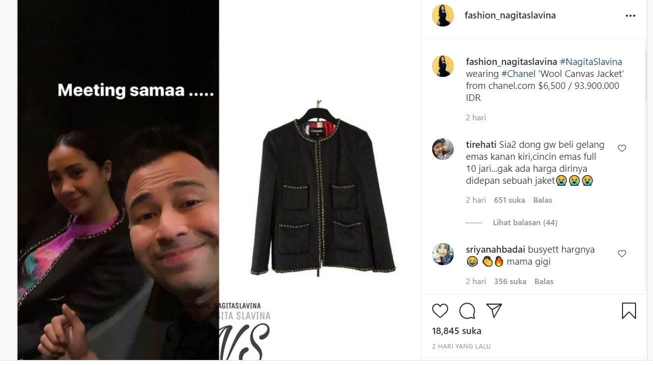 Terlihat Biasa, Ternyata Harga Jaket Nagita Slavina Bisa Buat DP Rumah Subsidi