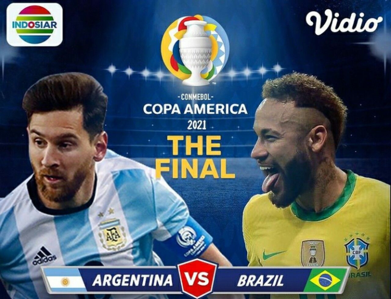 Link Live Streaming Brazil Vs Argentina Final Copa America 2021 Ajang Pembuktian Antara Neymar
