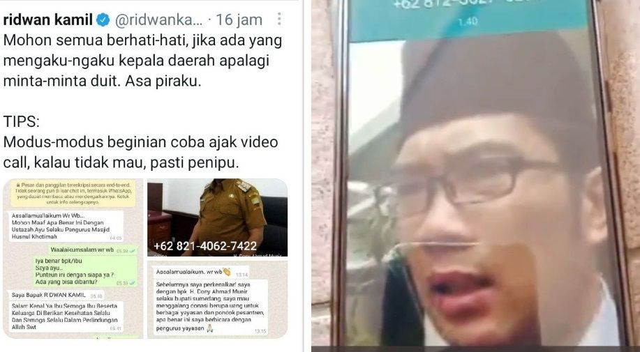 Nama Ridwan Kamil Dicatut Oknum Penipu Kang Emil Ngaku Ngaku Kepala Daerah Apalagi Minta Duit Asa Piraku Pikiran Rakyat Bogor