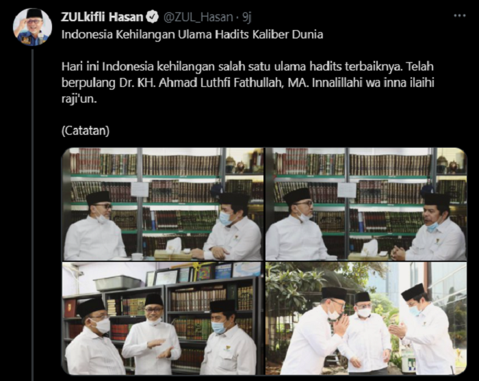 Unggahan Zilkifli Hasan./*