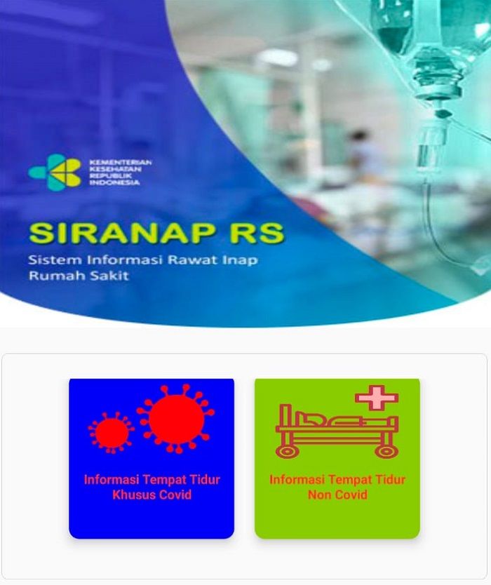 Hasil tangkap layar aplikasi SIRANAP 3.0