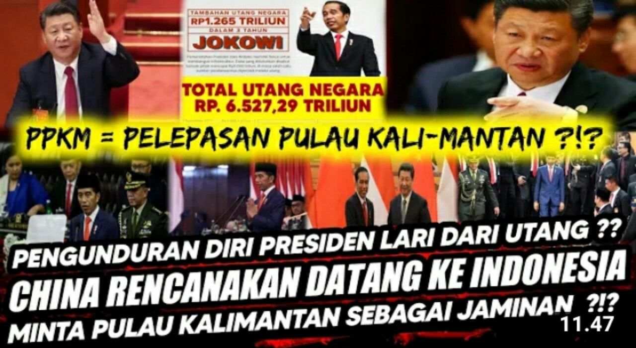Cek fakta: China rencana akan datang ke Indonesia meminta Pulau Kalimantan sebagai jaminan hutang, benarkah itu?