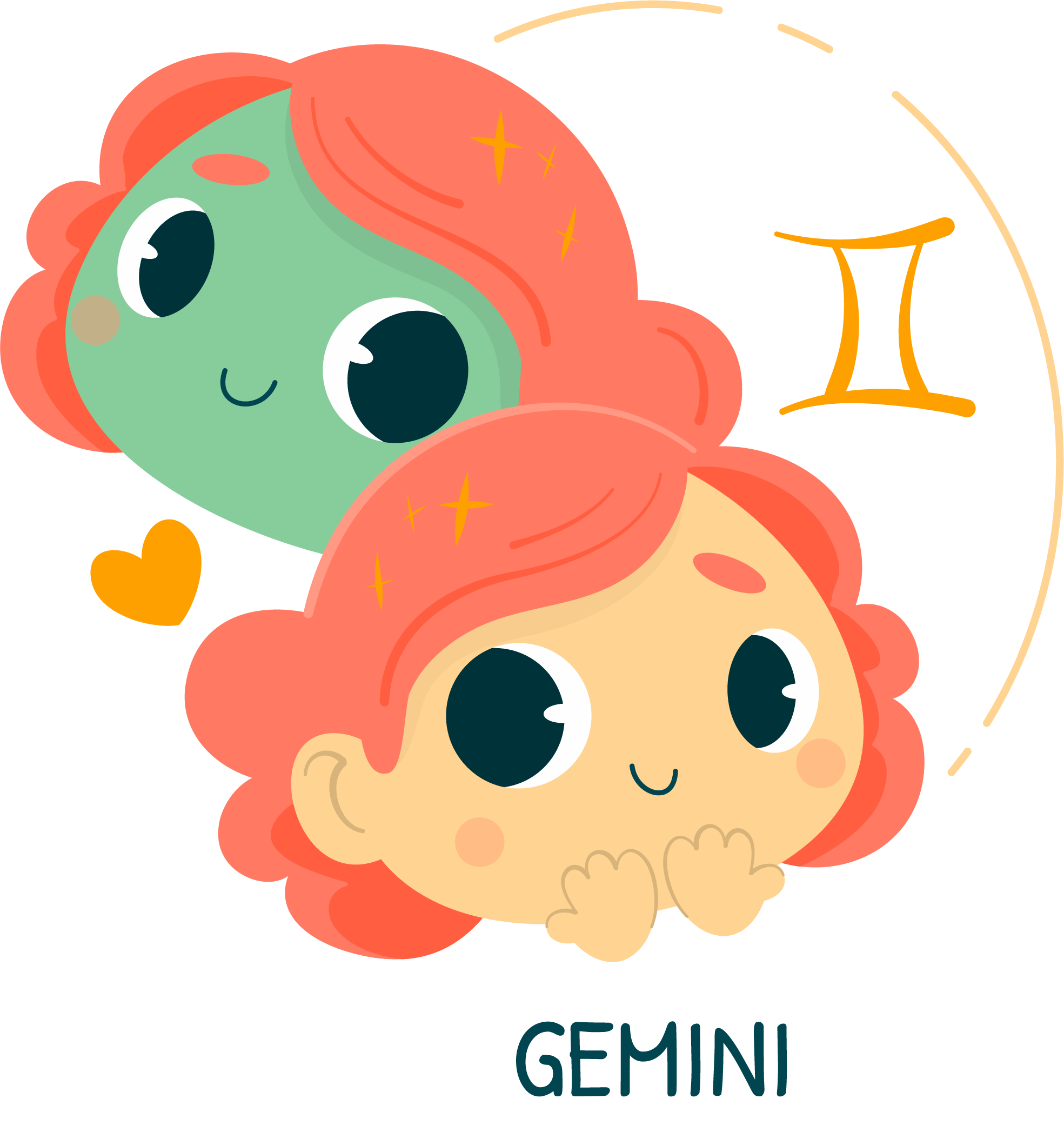 Gemini, Ilustrasi Ramalan zodiak