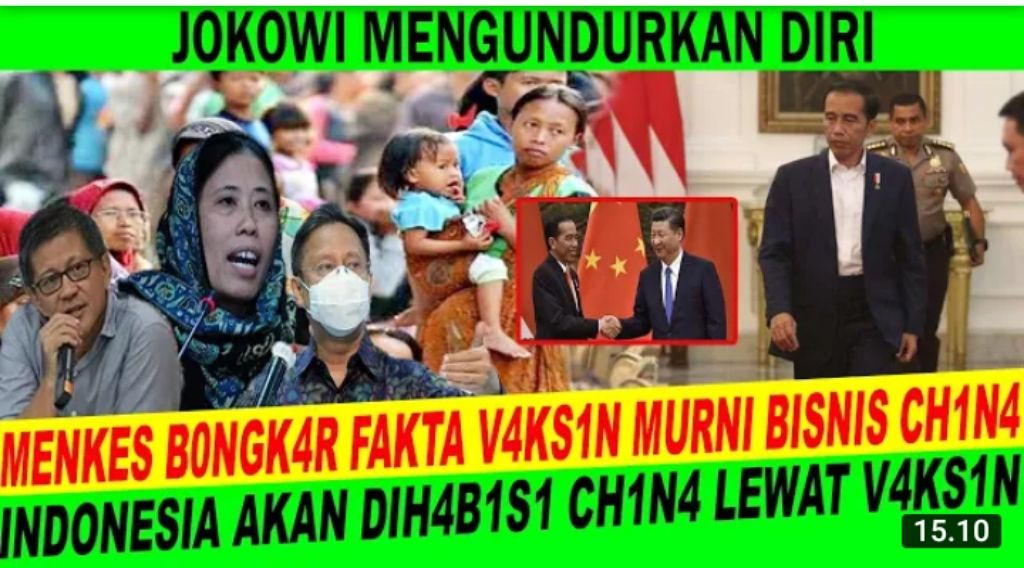 Menkes Bongkar bisnis vaksin, Indonesia akan Dihabisi China lewat vaksin