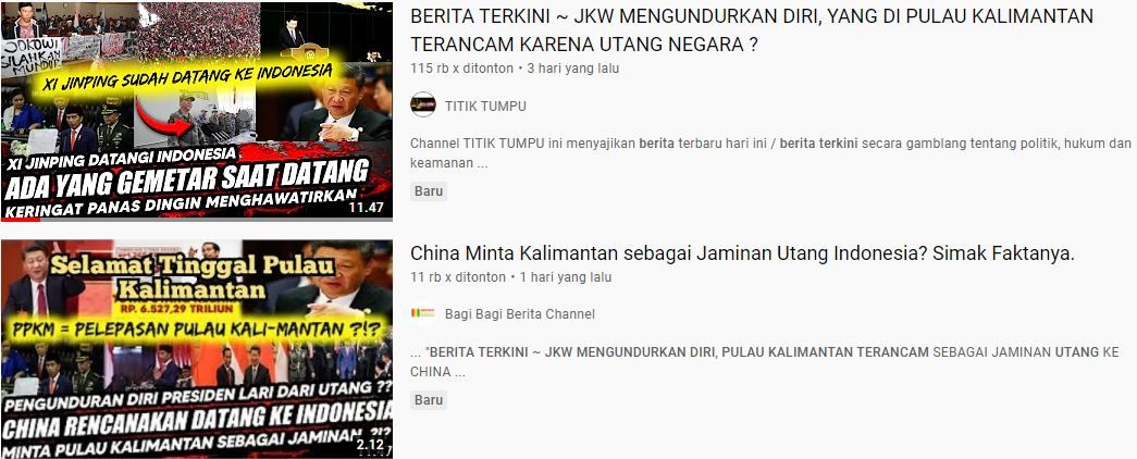 Kabar China Minta Pulau Kalimantan untuk Jaminan Utang Indonesia dan Jokowi Mundur? Berikut Faktanya