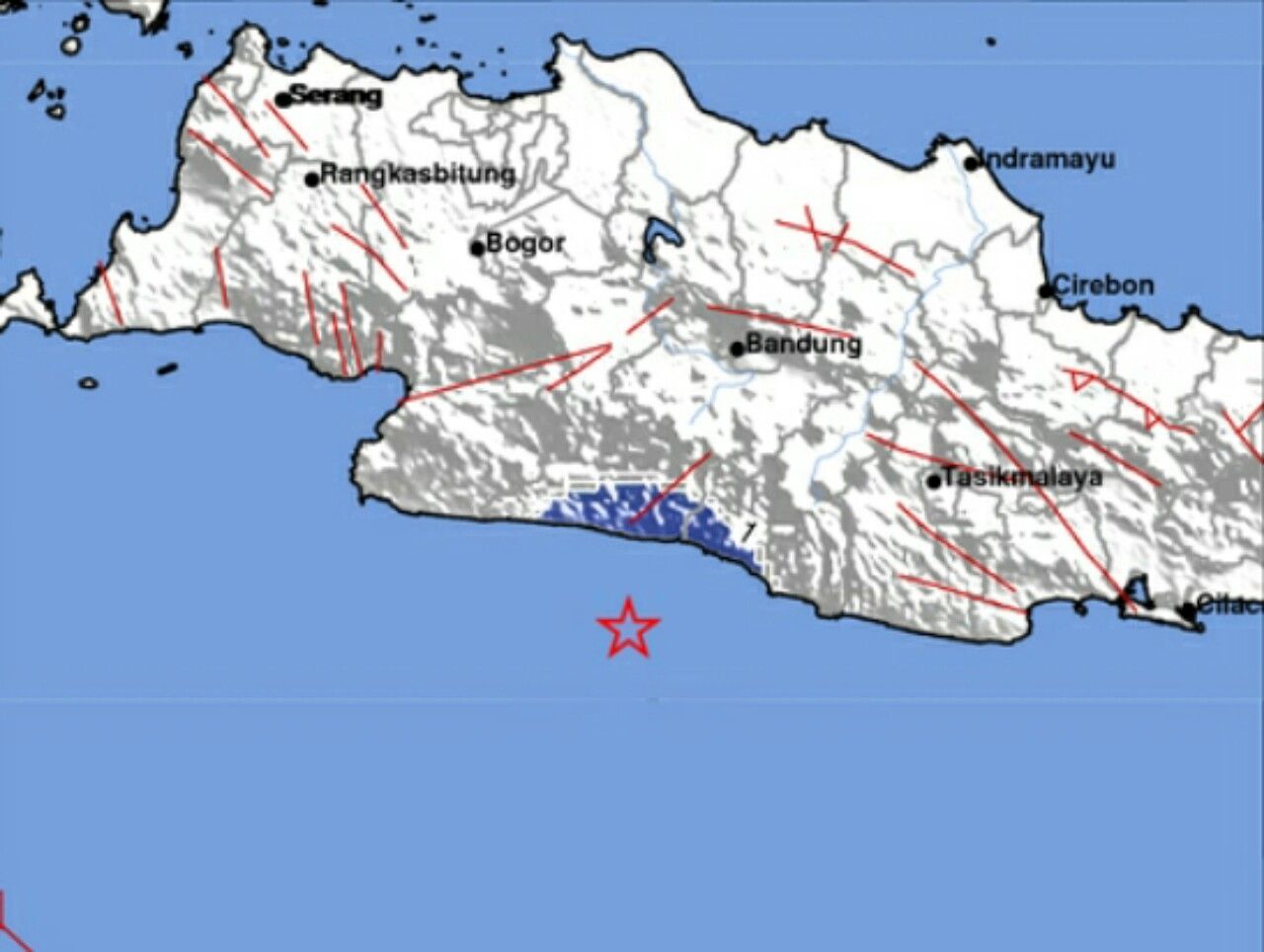Pusat gempa bumi di Kabupaten Bandung berlokasi di laut, Senin 19 Juli 2021 