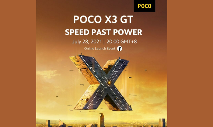 Poco X3 GT akan diluncurkan melalui acara virtual di Facebook Poci Malaysia.