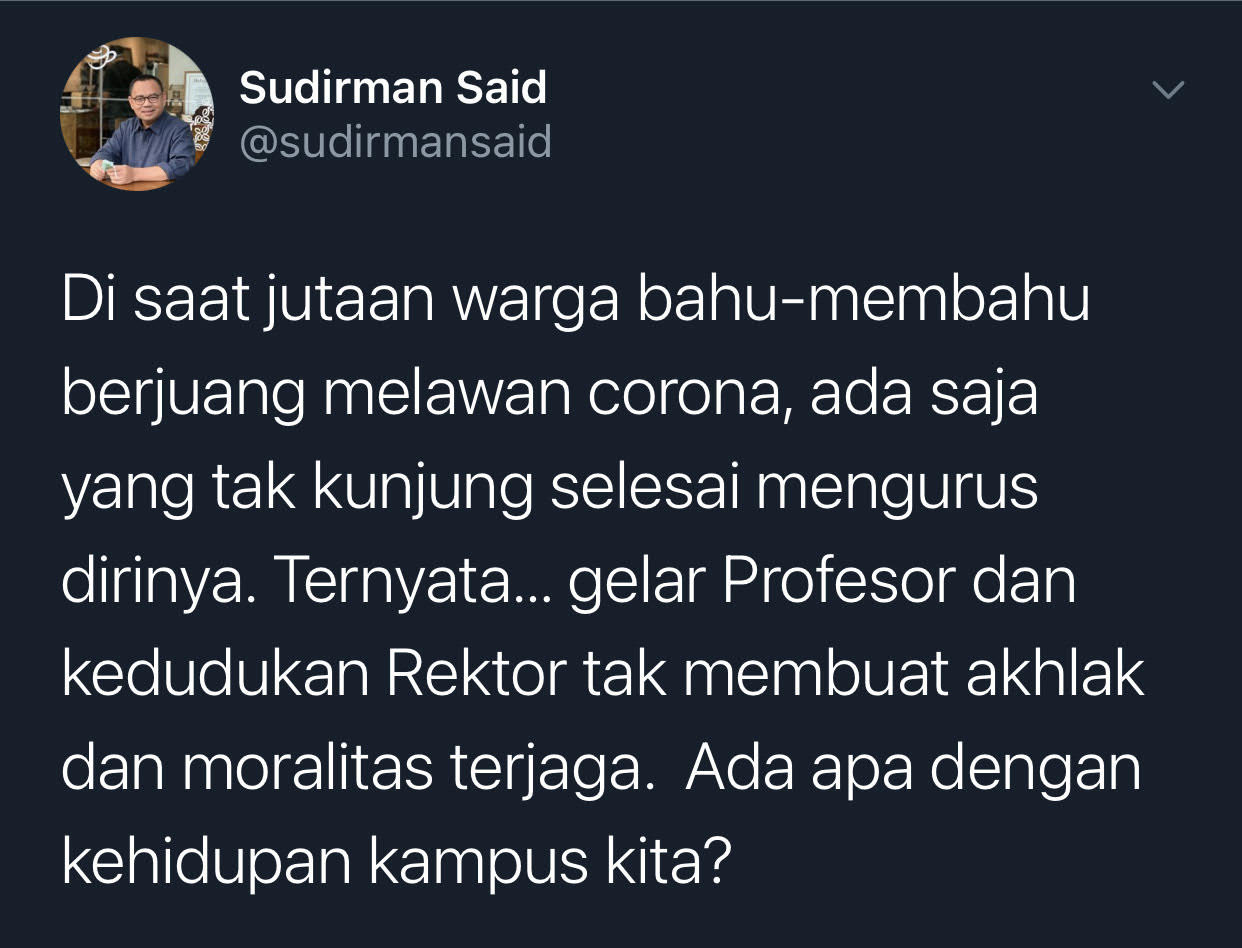 Cuitan Sudirman Said.
