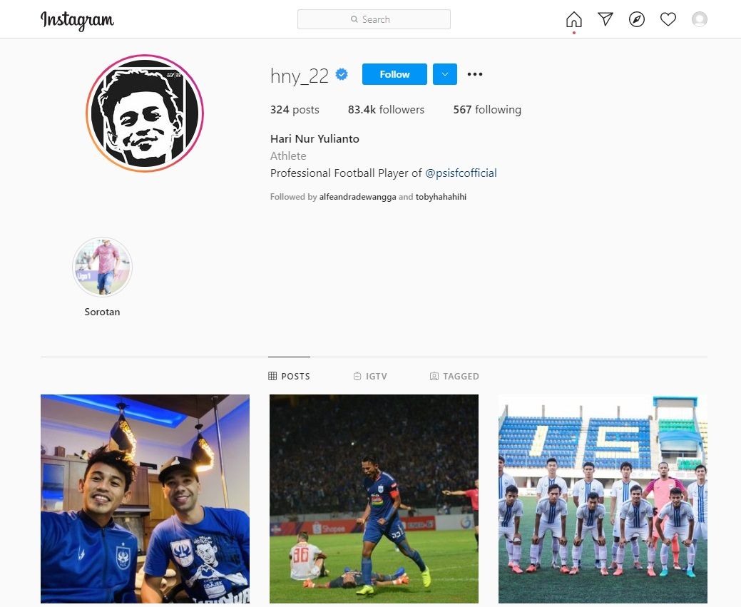 Pemain PSIS Semarang Followers Instagram Terbanyak, Bruno Silva, Hari Nur, Pratama Arhan, Wallace Costa? Salah