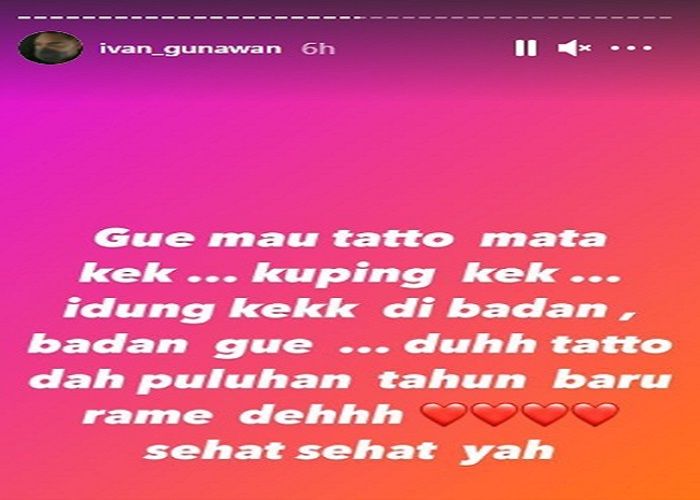 Komentar Ivan Gunawan soal tatonya.