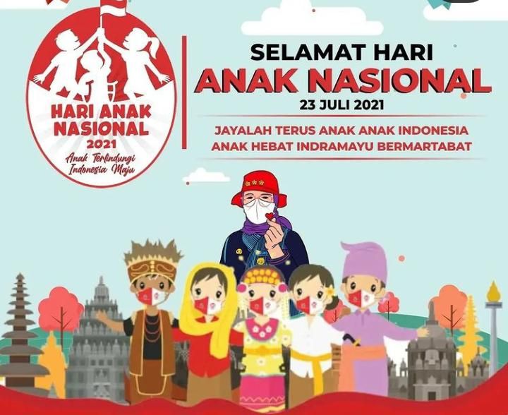 Peringati Hari Anak Nasional Bupati Indramayu Nina Agustina Jayalah Terus Anak Anak Indonesia Anak Heba Utara Times