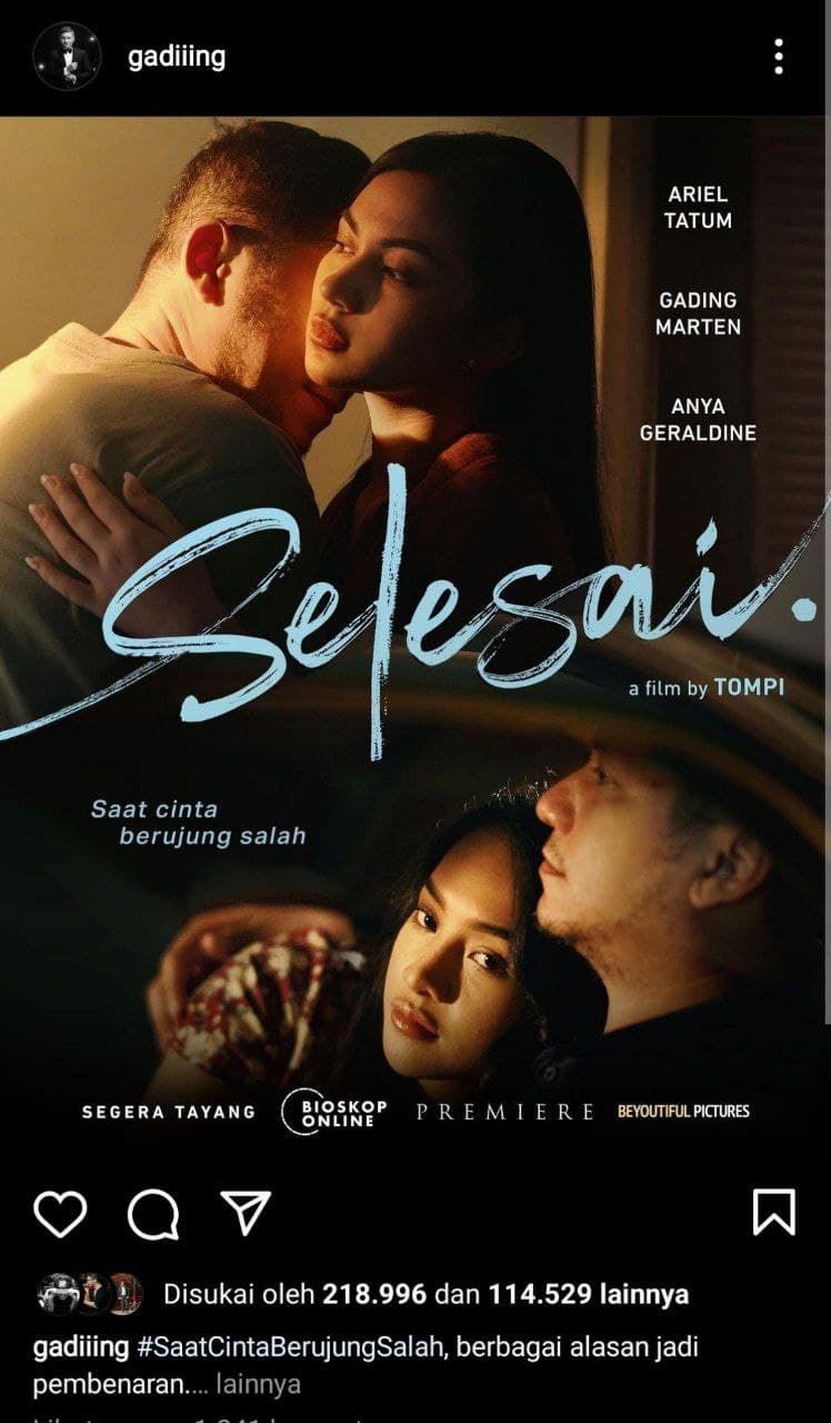 Poster film 'Selesai'