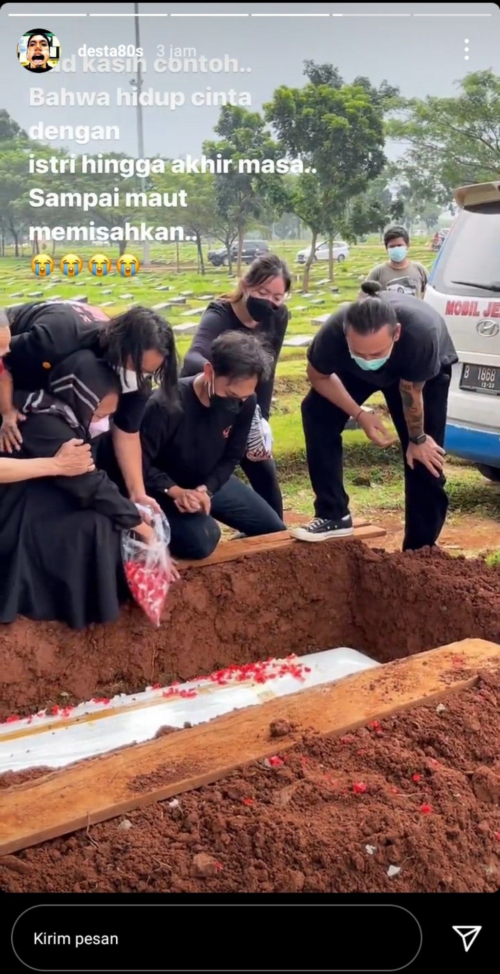 Ungkapan Pilu Terakhir Vincent di Depan Makam Sang Ayah, Sabtu 24 Juli 2021