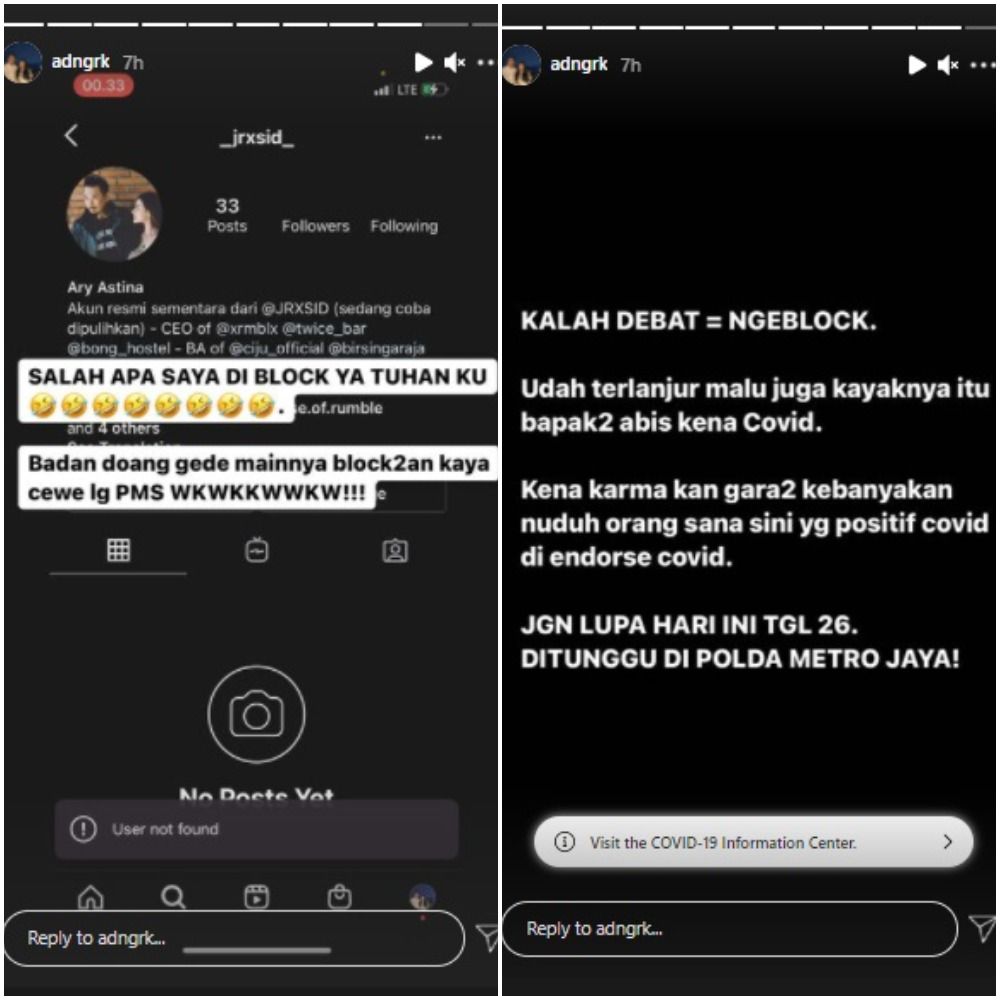 Adam Deni menantang Jerinx SID untuk memenuhi panggilan polisi hari ini, Senin, 26 Juli 2021 di Polda Metro Jaya.*