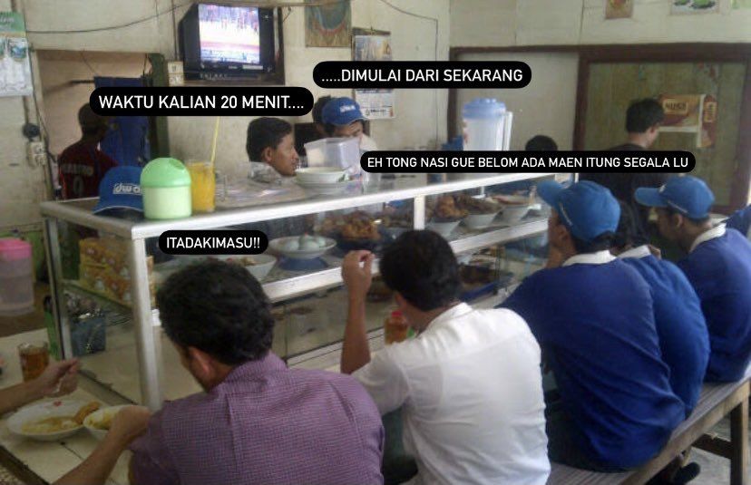 Ilustrasi Warteg menjadi alternatif warga Kabupaten Brebes untuk mencari makanan yang murah meriah.*