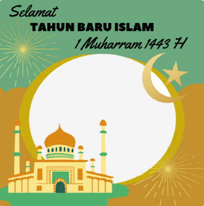5 Twibbon Selamat Tahun Baru Islam 1443 H Lucu dan Keren Gratis Link