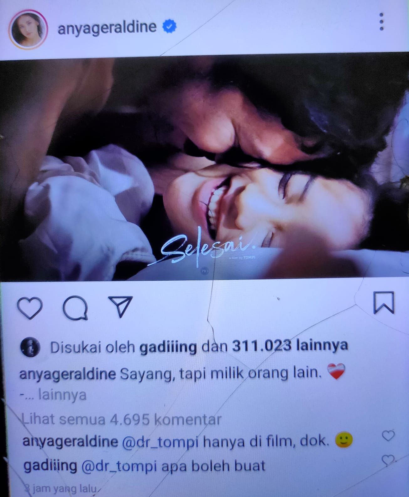 Unggah Foto Intim Bersama Gading Marten Instagram Anya Geraldine Diserbu Netizen Begini Respon Warganet Kabar Banten