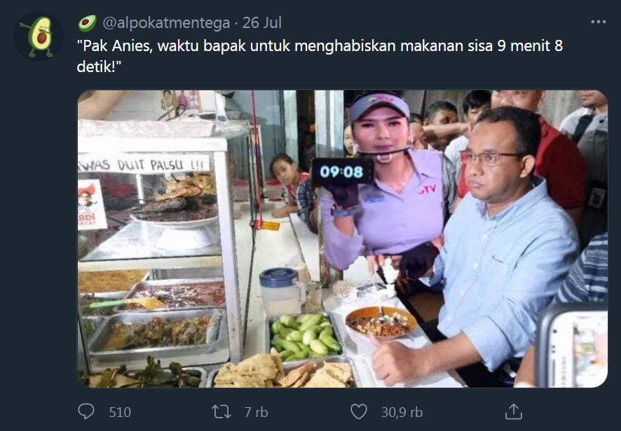 Anies Baswedan Respons Fotonya Yang Dijadikan Meme Makan Dibatasi Waktu