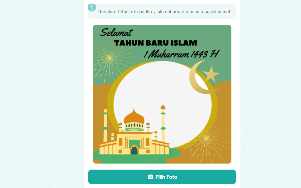 Kartu ucapan tahun baru islam 2021