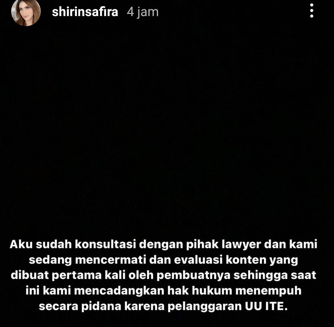Story Instagram Shirin safira
