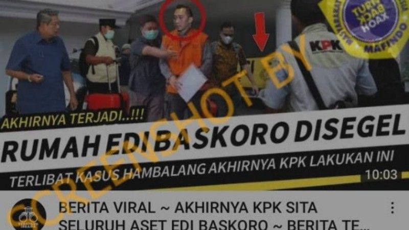 Kabar hoaks rumah Edhie Baskoro Yudhoyono disegel KPK.