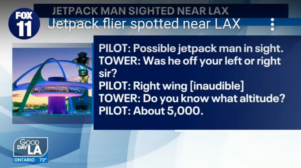 Percakapan pilot Boeing 747 dengan petugas kontrol lalulintas di bandara Los Angeles.