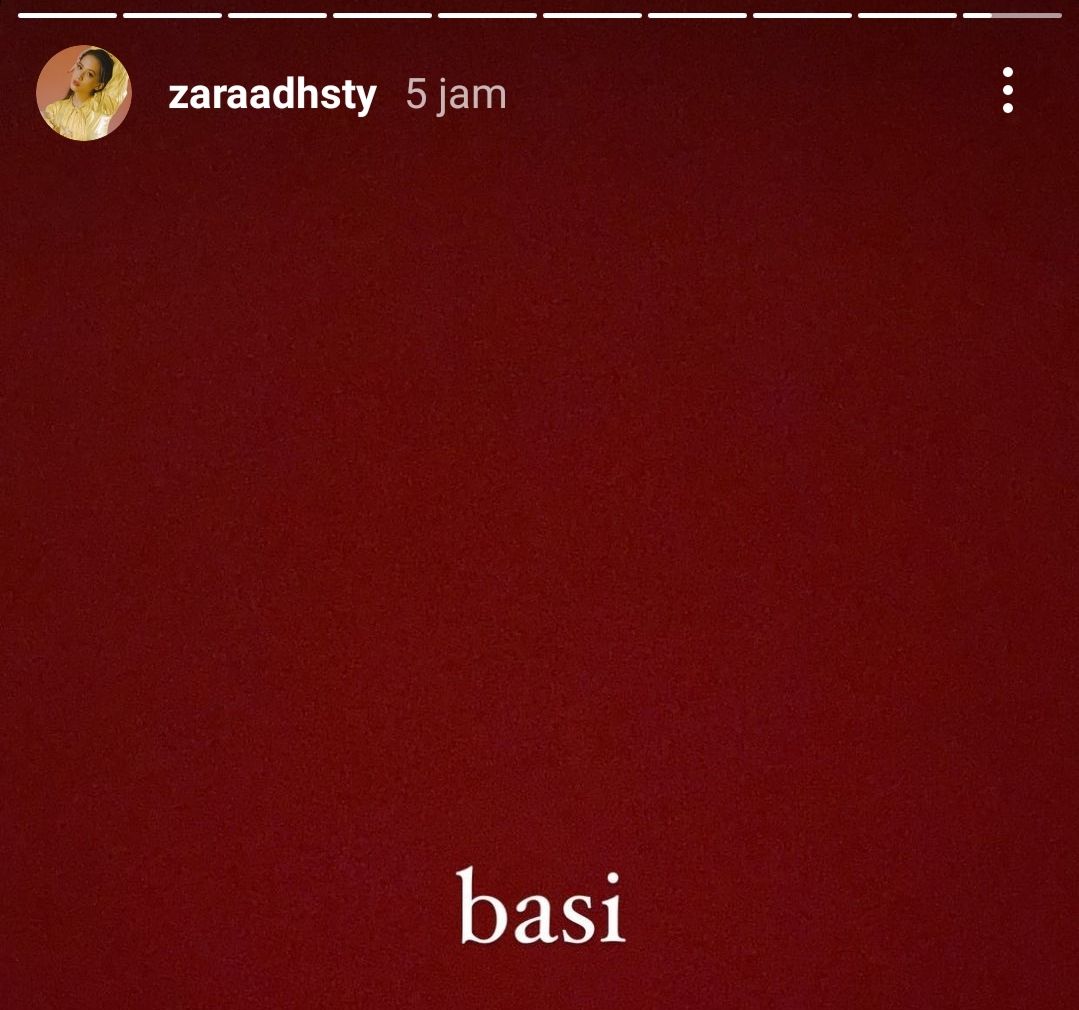 Instagram Story Adhisty Zara