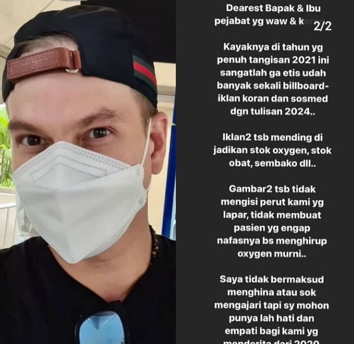 Marak Iklan Billboard Pejabat 2024 Ini Pesan Menohok Artis Betrand Antolin Sebut Tak Mengisi Perut Yang Lapar Serang News