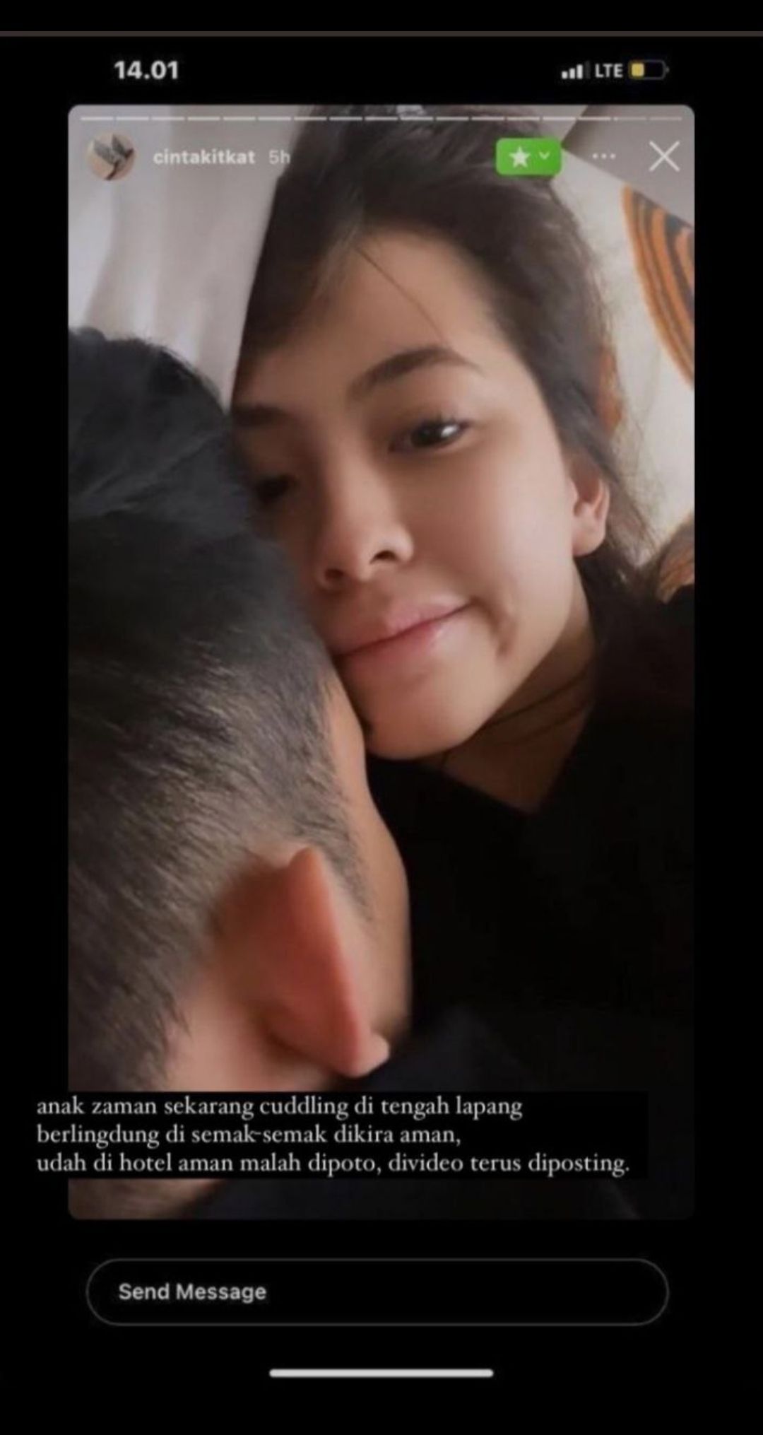 Diduga Video Ciuman Mesra Dengan Okin Diunggah Sendiri Oleh Zara