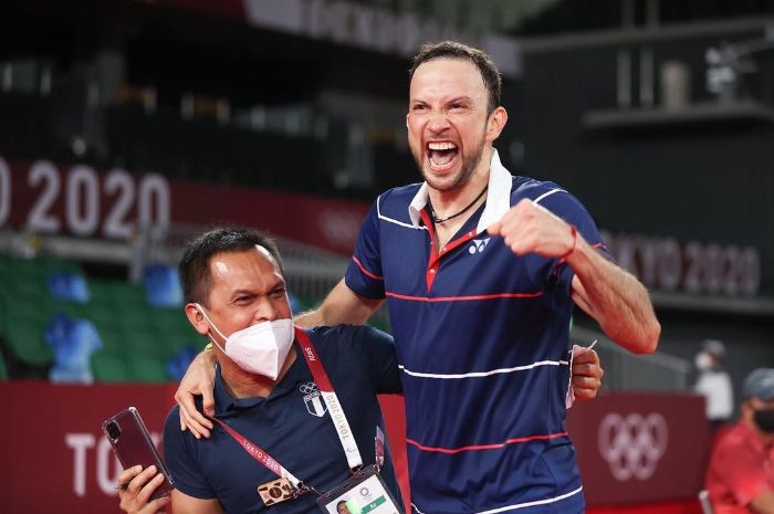 Atlet badminton asal Guatemala Kevin Cordon berhasil memasuki semifinal Olimpiade Tokyo 2020 usai mengalahkan pebulutangkis asal Korea 