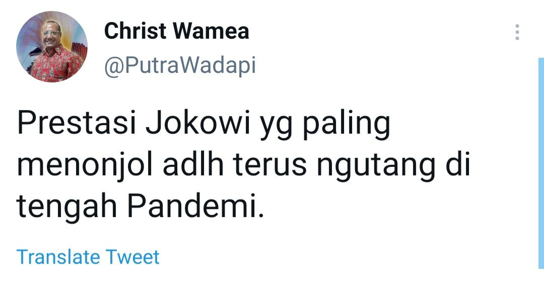 Cuitan Tokoh Papua, Christ Wamea.
