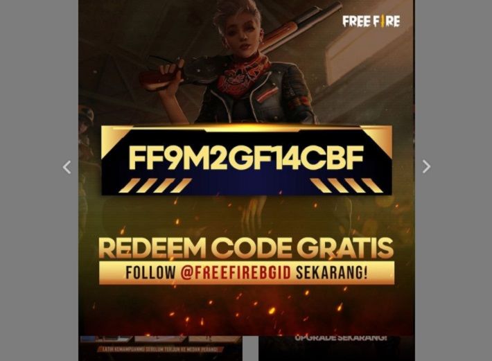 Kode Redeem FF spesial di instagram garena free fire indonesia