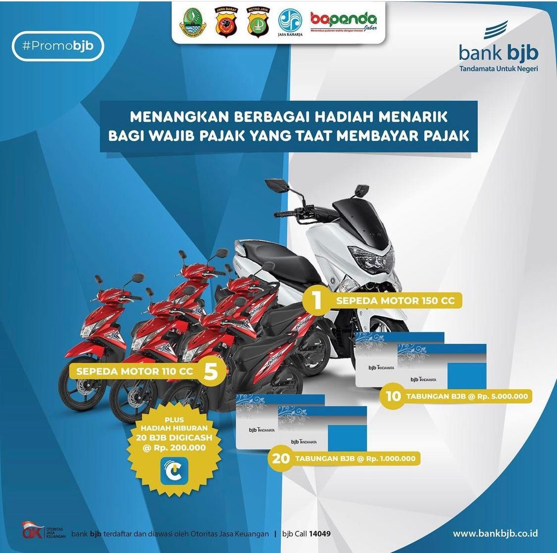 Guna mendorong akselerasi penerimaan PAD Jawa Barat, bank bjb mendukung program Triple Untung yang diselenggarakan Badan Pendapatan Daerah (Bapenda) Jawa Barat. 
