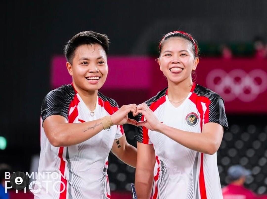 Greysia Polii dan Apriani Rahayu berhasil meraih medali emas pada Olimpiade Tokyo 2020