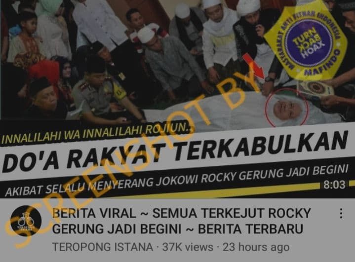 [Cek Fakta] Rocky Gerung Dikabarkan Meninggal Dunia, Doa Rakyat Terkabulkan Karena Sering Serang Jokowi