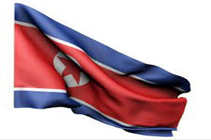 Bendera negara Korea Utara.
