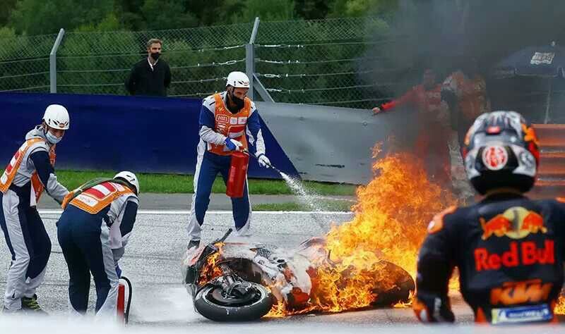 MotoGP Styria 2021, Dani Pedrosa Crash hingga Timbulkan ...