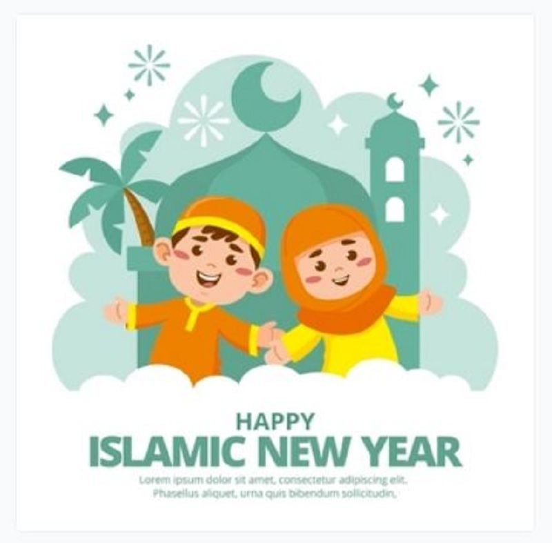 Kumpulan Stiker, Poster, Gambar, Banner, Meme Lucu Tahun Baru Islam