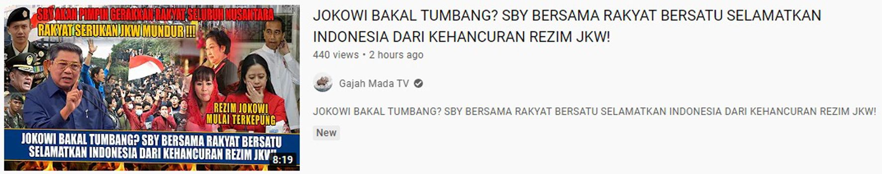Klaim Hoax Video Jokowi Bakal Tumbang? SBY Bersama Rakyat Bersatu Selamatkan Indonesia dari Kehancuran Rezim JKW!