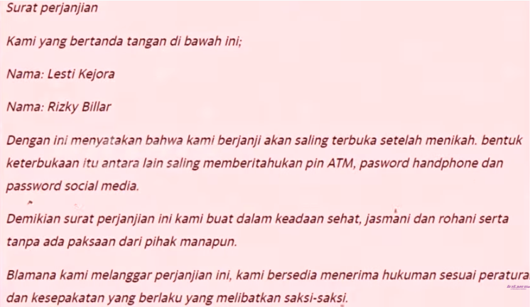 contoh surat perjanjian pra nikah  GlenntaroCompton