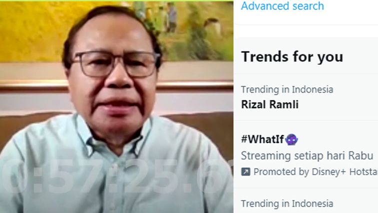 Rizal Ramli Trending Satu di Twitter, Ada Apa?