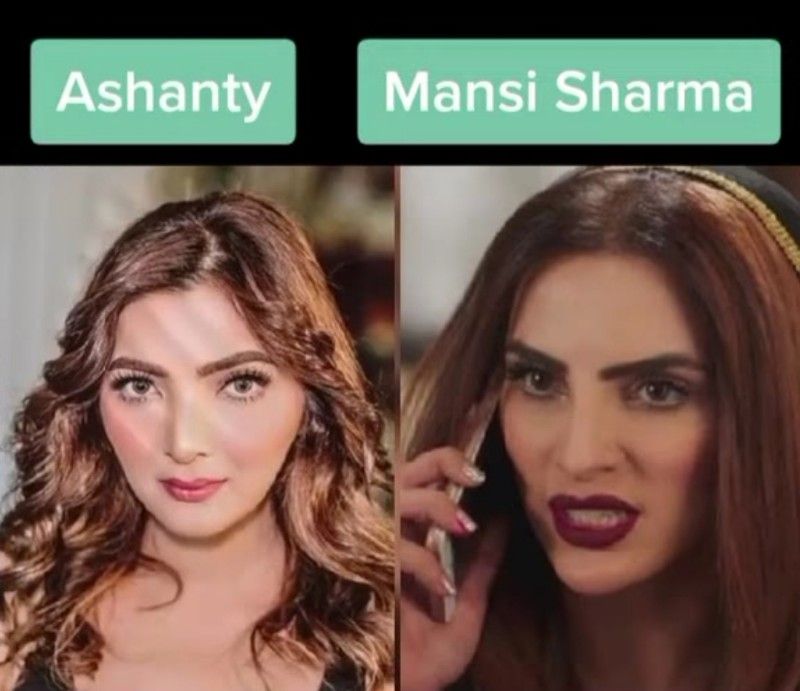 Ashanti disebut mirip Mansi Sharma. 