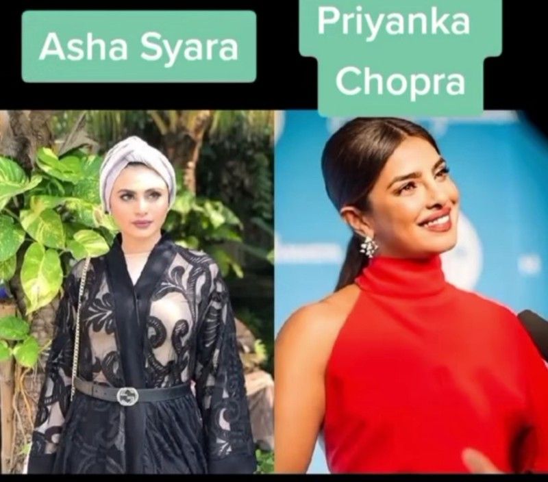 Asha Syara disebut memiliki rupa yang mirip dengan Priyanka Chora.