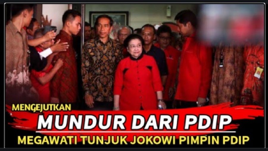 Benarkah Megawati Tunjuk Presiden Jokowi jadi Ketua Umum PDIP? Cek Faktanya!