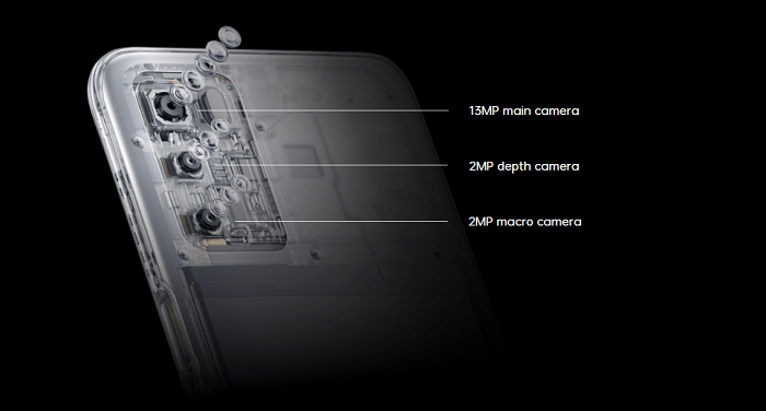 Konfigurasi kamera belakang dari Oppo A16s.
